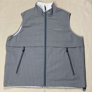 WILD THINGS / REVERSIBLE NYLON VEST Gray/white Golf Casual Men's Sz L